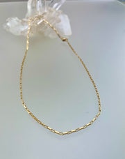 Shimmer Box Chain Necklace