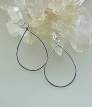 Fine Silver Infinity Earrings