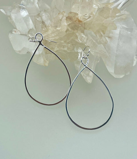 Fine Silver Infinity Earrings