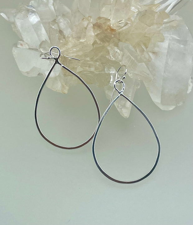 Fine Silver Infinity Earrings