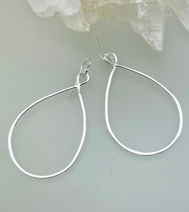 Fine Silver Infinity Earrings