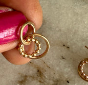Gold Circles Post Earrings
