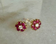 Ruby and Diamond Cocktail Ring