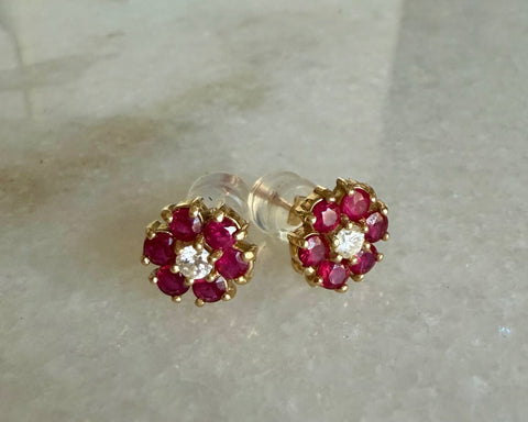 Ruby and Diamond Cocktail Ring