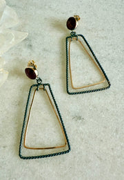 Geometric Earrings with Ruby