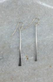 Fine Silver Celtic Linear Earrings