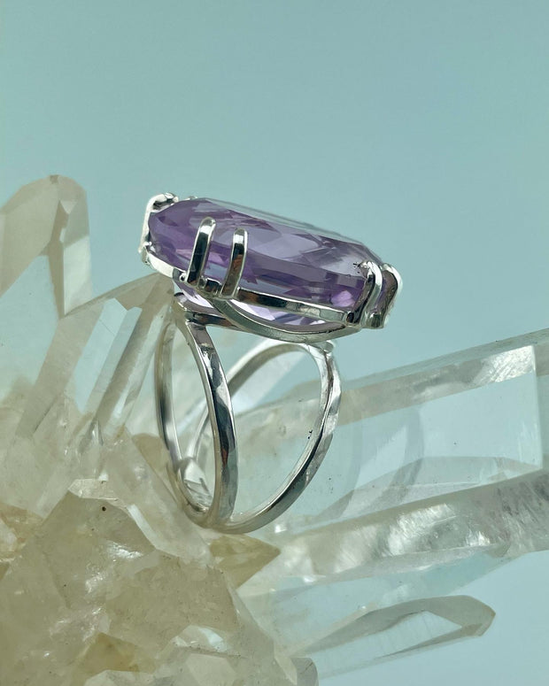 Rose De France Amethyst Ring